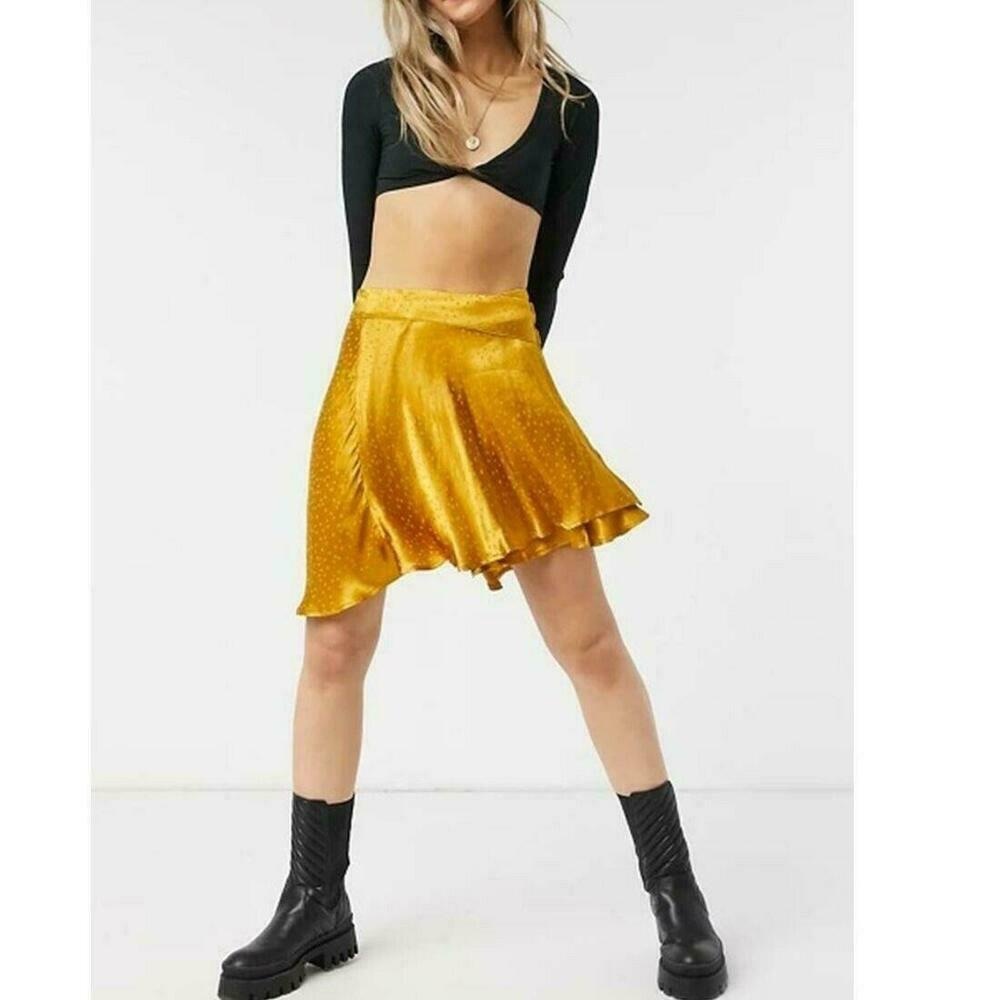 Free People Viscose Starstruck Mini Skirt Size 0